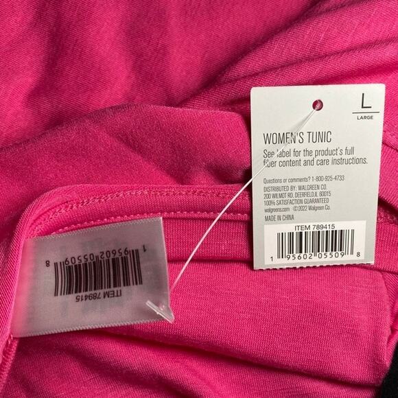 West Loop - Bright Pink Loose Fit Tee - Women's Size L - Picture 12 of 13